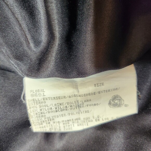 Vintage Woolrich Coat Jacket Aztec Blue Sz. M Southwest Wool USA - Picture 10 of 12